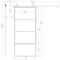 Renin Concorde Frosted Glass Metal Barn Door with Installation Hardware Kit 37 in. KMCTCCF-37BL - alternate 3